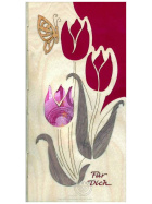 Glückwunschkarte Geldgeschenkkarte Tulpen