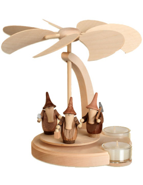 Teelichtpyramide Gnome Edelholz