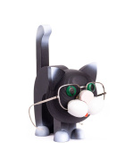Brillenhalter Katze schwarz