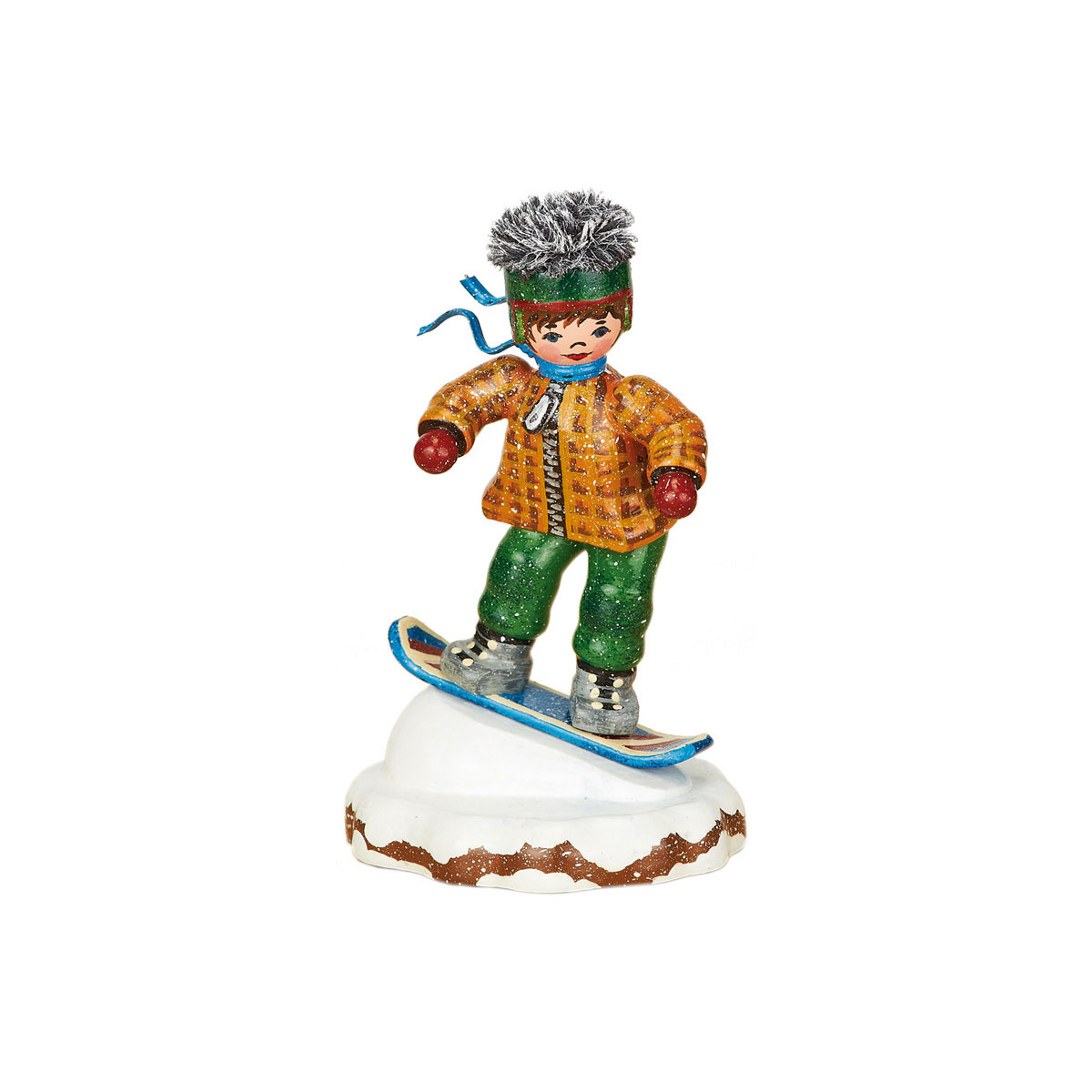 neu Hubrig Winterkinder Snowboardfahrer Artikel 110h0033 Höhe 8 cm 