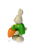 Kaninchen Max mit großer Möhre