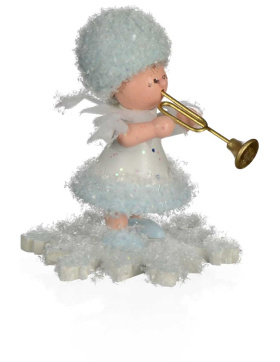 Schneeflöckchen mit Trompete