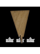 Flügelblättersatz für Glöckchenpyramide natur, 12-teilig