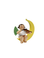 Engel mit Geige im Mond