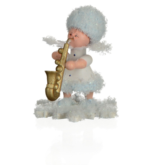 Schneeflöckchen mit Saxophon