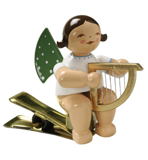 Engel mit Harfe auf Klemme