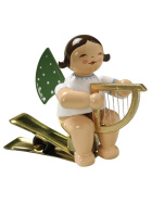 Engel mit Harfe auf Klemme