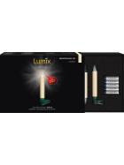 Lumix Superlight LED-Christbaumkerzen 5er Erweiterungs-Set, elfenbein