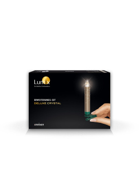 Lumix Crystal LED-Christbaumkerzen 5er Erweiterungs-Set,...