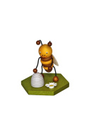 Biene mit Bienenkorb
