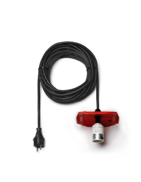 Herrnhuter Stern ® Plastik a13 (130 cm) für außen rot mit 10m-Kabel LED