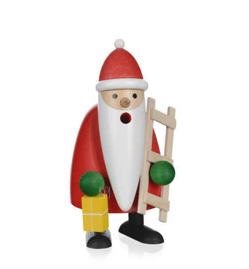 Räuchermännchen Langbart Santa mit Leiter
