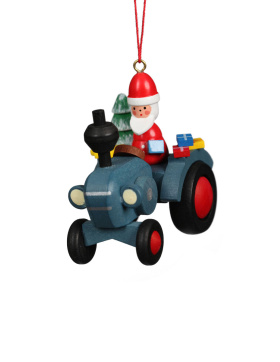 Baumbehang Traktor mit Weihnachtsmann