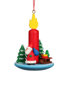 Baumbehang Kerze mit Weihnachtsmann