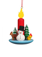 Baumbehang Kerze mit Schneemann*