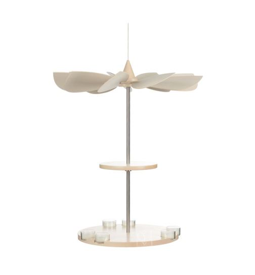 Hängepyramide LIGNULUM Pendulum, 2-stufig, modern für Teelichte, leer