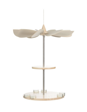 Hängepyramide LIGNULUM Pendulum, 2-stufig, modern für Teelichte, leer