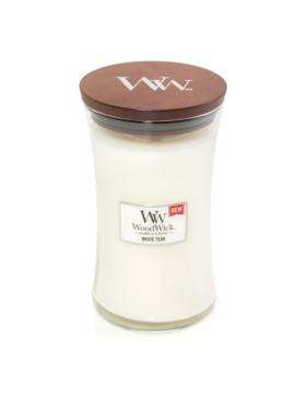 WoodWick Large Jar White Teak