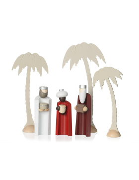 Set Krippe Heilige 3 Könige mit Palmen
