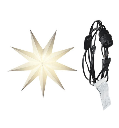 starlightz - baby suria white mit Beleuchtungskabel schwarz 4 m