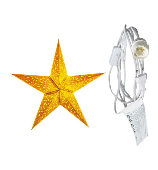 starlightz - mono small yellow mit Beleuchtungskabel weiß 3,5 m