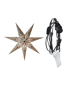 starlightz - kashmir black mit Beleuchtungskabel schwarz 4 m