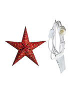 starlightz - diwali red mit Beleuchtungskabel weiß 3,5 m