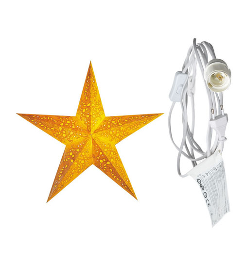 starlightz - mono yellow mit Beleuchtungskabel weiß 3,5 m