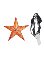 starlightz - festival orange mit Beleuchtungskabel schwarz 4 m