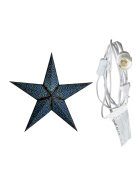 starlightz - marrakesh black/turquoise mit Beleuchtungskabel weiß 3,5 m
