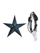 starlightz - marrakesh black/turquoise mit Beleuchtungskabel schwarz 4 m