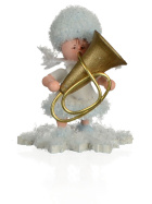 Schneeflöckchen mit Tuba