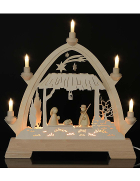 Gothischer Bogen Christ Geburt im Stall