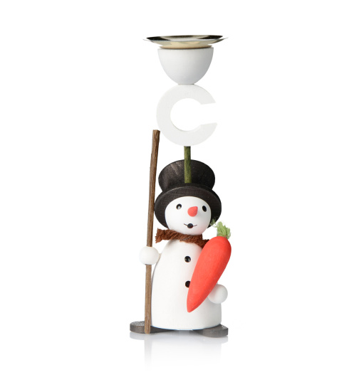 Baumbehang Kerzenhalter Schneemann mit Möhre