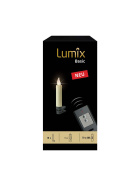Lumix Basic LED-Christbaumkerzen 10er Basis-Set, elfenbein