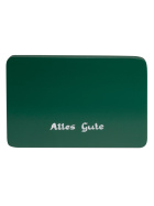 Beschriftete Sockelplatte "Alles Gute" in grün
