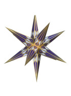 Hartensteiner Stern gold/lila ohne Beleuchtung