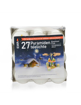 Pyramiden-Teelichte premium Acryl 27er Pack