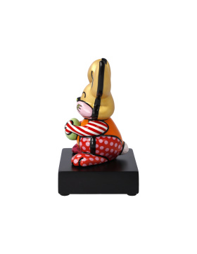 Pop Art - Romero Britto Orange Rabbit