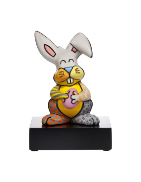 Pop Art - Romero Britto Grey Rabbit