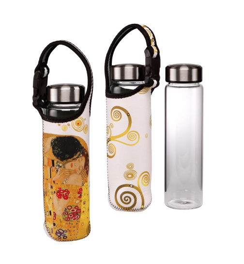 Artis Orbis - Trinkflasche mit Neoprenhülle Gustav Klimt - Der Kuss