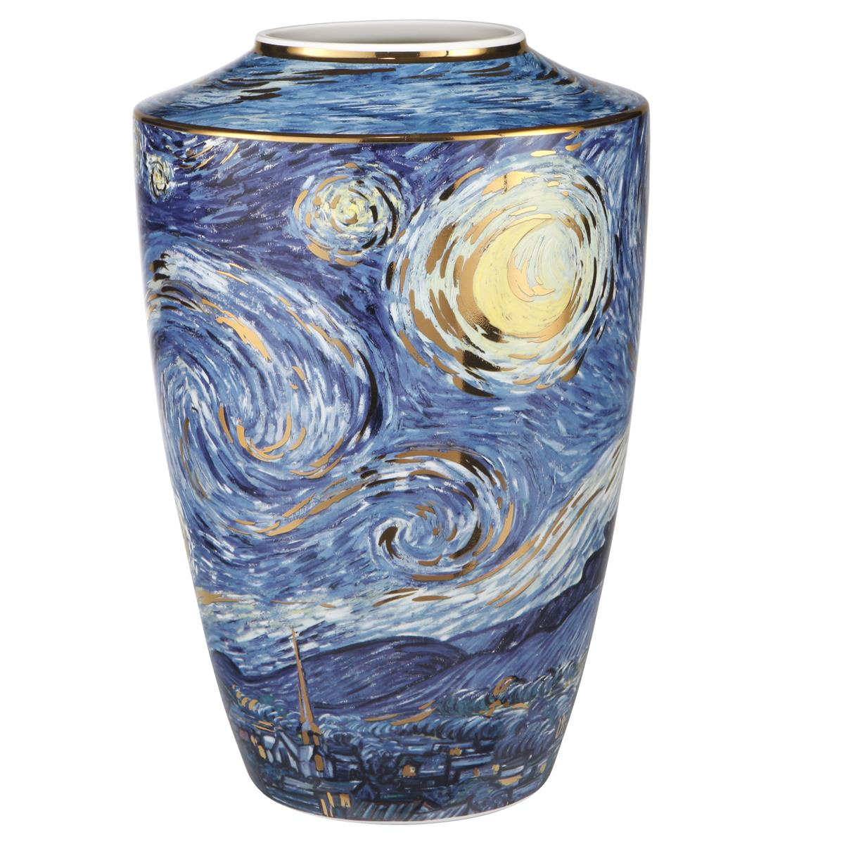 Vase Artis Orbis Vincent van Gogh Bunt Porzellan 66500621 Goebel Sternennacht
