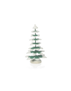 Weihnachtsbaum grün/weiß 11cm
