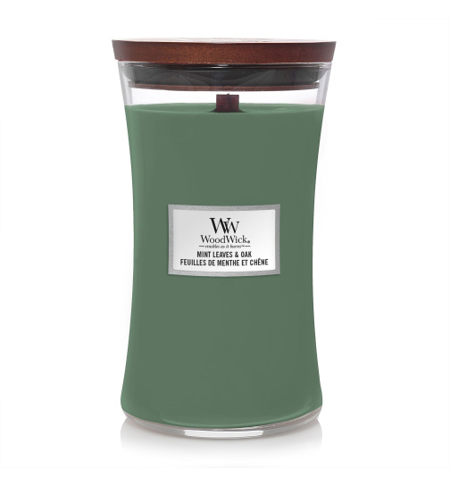 WoodWick Large Jar Mint Leaves & Oak