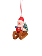Baumbehang Weihnachtsmann auf Schlitten