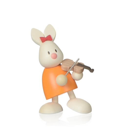 Kaninchen Emma mit Geige