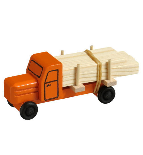Holzspielzeug LKW mit Schnittholz