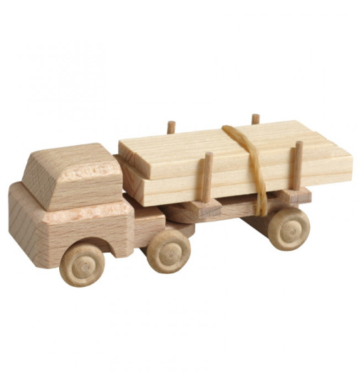 Holzspielzeug Lastauto-Schnittholz