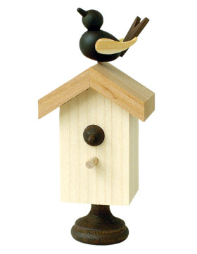 Holzspielzeug Starhaus mit Singvogel-natur
