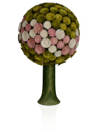 Blütenbaum grün/pastell  8,5 cm